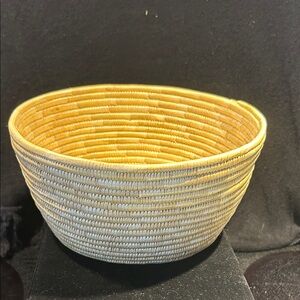 Canadian Native Woven Basket Sweet with Grass or Similar Natural Material
